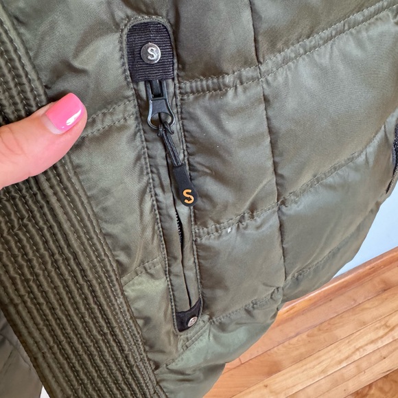 Women XXL - Midweight Down Bomber Jacket, Faux-Fur Hood & Collar - NWOT - Picture 5 of 5